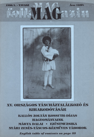Cover of Az 1995. évi Király Zsiga-díjas Borbély Jolán